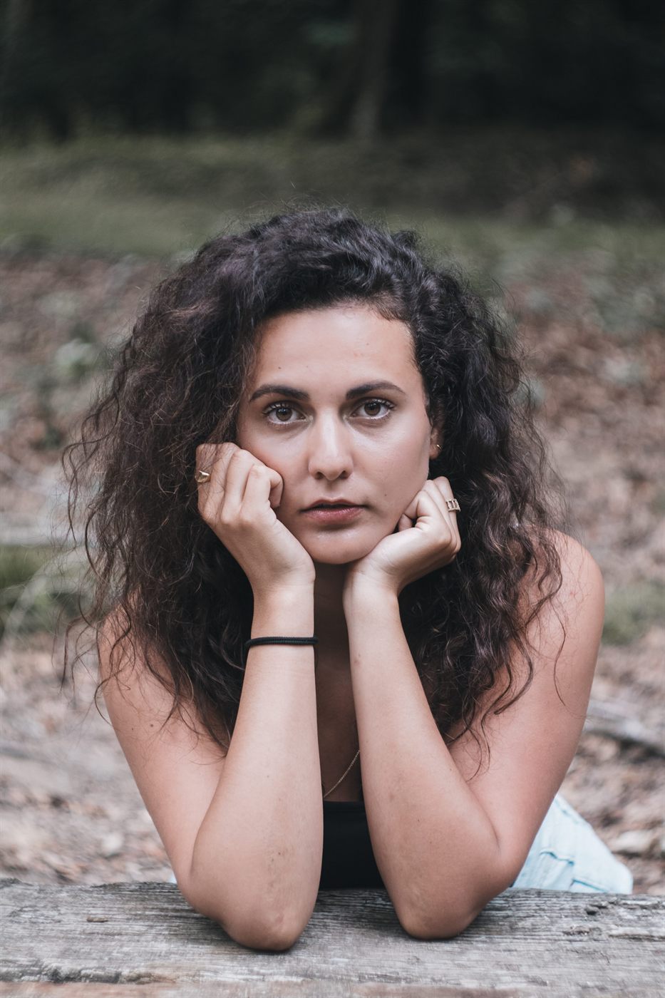 Portrait with directional side light