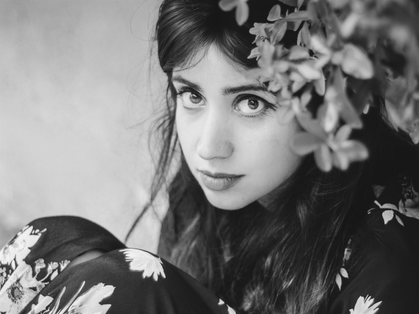 Portrait with directional side light