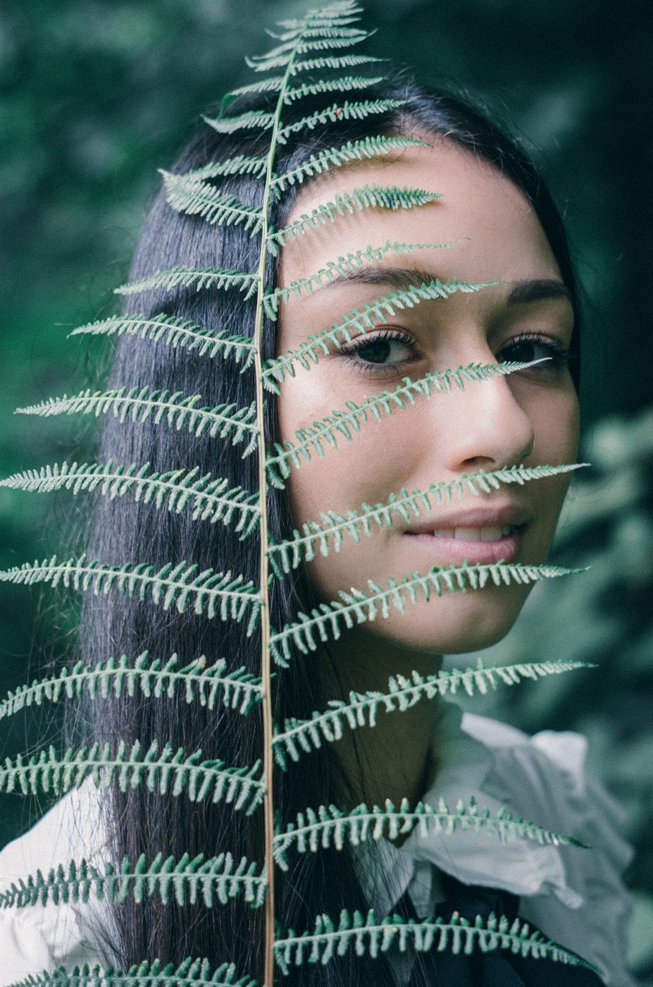 Portrait with directional side light