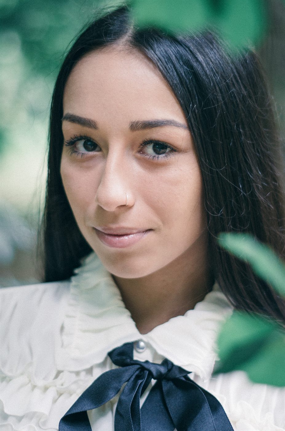 Portrait with directional side light