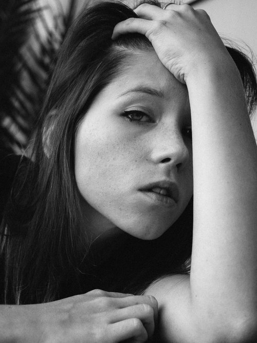 Portrait with directional side light