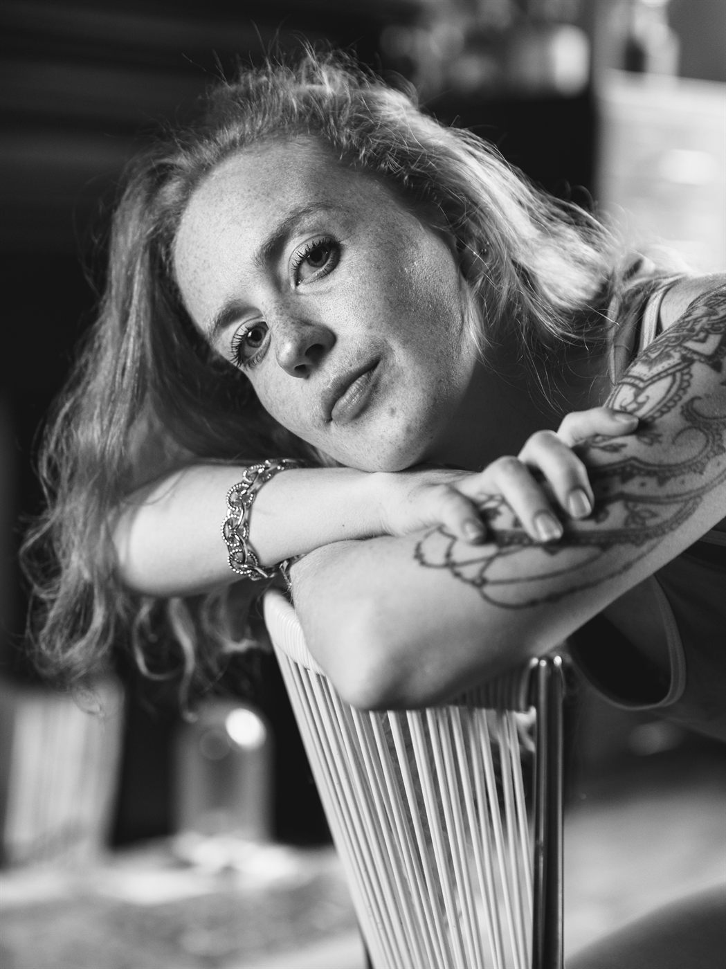 Portrait with directional side light